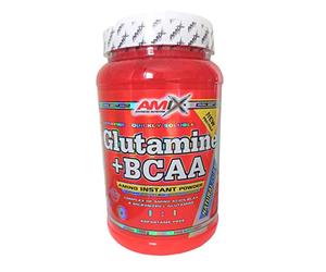 AMIX - Bcaa Glutamina - 1 Kg - Complemento Alimenticio de Glutamina en Polvo - Reduce el Catabolismo Muscular - Óptimo para Deportistas - Sabor Natural - Aminoácidos Ramificados