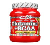 AMIX - Bcaa Glutamina - 300 Gramos - Complemento Alimenticio de Glutamina en Polvo - Reduce el Catabolismo Muscular - Óptimo para Deportistas - Sabor Naranja - Aminoácidos Ramificados