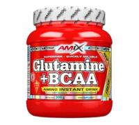 AMIX - Bcaa Glutamina - 300 Gramos - Complemento Alimenticio de Glutamina en Polvo - Reduce el Catabolismo Muscular - Óptimo para Deportistas - Sabor Piña - Aminoácidos Ramificados