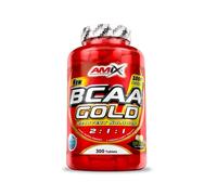 AMIX - BCCA Gold 300 Cápsulas - Favorece la Recuperación Muscular y Ayuda a Definir los Músculos - Aporta Aminoácidos Esenciales - BCAA Glutamina - BCAA en Cápsulas