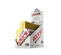 AMIX - Bebida Energética - Rock's Gel sin Cafeína en Formato de 20 x 32 ml - Ayuda a Mejorar el Rendimiento Muscular - Contiene Glucosa - Sabor a Piña