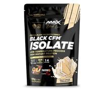 Amix Black CFM® - 500 g - Aislado de proteína de suero CFM® microfiltrado - Con DigeZyme® y LactoSpore™ - Alto contenido en proteínas - Sabor Chocolate blanco