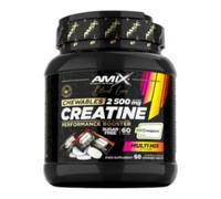Amix™- Black Line Creatine 2500 mg Chewables - Creatina Monohidrato Creapure® - 60 Comprimidos Masticables, Suplemento para Rendimiento Deportivo