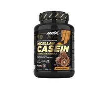 Amix™ Black Micellar Casein 1000g - Caseína Micelar de Liberación Lenta con DigeZyme® y Bajo en Azúcares y Grasas - Sabor Bombon Crunchy