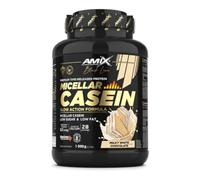 Amix™ Black Micellar Casein 1000g - Caseína Micelar de Liberación Lenta con DigeZyme® y Bajo en Azúcares y Grasas - Sabor Chocolate blanco