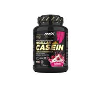 Amix™ Black Micellar Casein 1000g - Caseína Micelar de Liberación Lenta con DigeZyme® y Bajo en Azúcares y Grasas - Sabor Frambuesa