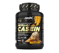 Amix™ Black Micellar Casein 1000g - Caseína Micelar de Liberación Lenta con DigeZyme® y Bajo en Azúcares y Grasas - Sabor Caramelo salado