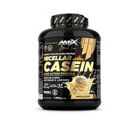 Amix™ Black Micellar Casein 2000g - Caseína Micelar de Liberación Lenta con DigeZyme® y Bajo en Azúcares y Grasas - Sabor Vainilla