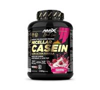 Amix™ Black Micellar Casein 2000g - Caseína Micelar de Liberación Lenta con DigeZyme® y Bajo en Azúcares y Grasas - Sabor Frambuesa