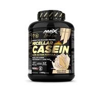 Amix™ Black Micellar Casein 2000g - Caseína Micelar de Liberación Lenta con DigeZyme® y Bajo en Azúcares y Grasas - Sabor Chocolate blanco