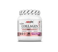 Amix™ Bovino Viscofan® - Colágeno Bovino con Ácido Hialurónico, Astaxantina, Magnesio y Vitamina C - Complemento alimenticio - Apoya Huesos, Músculos e Inmunidad - 300 g - Sabor: Frutas del bosque
