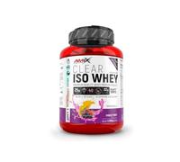 Amix Clear Iso Whey Protein 1 Kg - Aisaldo de Proteína de Suero Cristalina, Sabores Refrescantes/Promueve el aumento y mantenimiento de la masa muscular + Fácil Disolución Sabor Frutas del Bosque