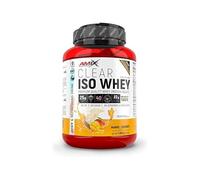 Amix Clear Iso Whey Protein 1 Kg - Aisaldo de Proteína de Suero Cristalina, Sabores Refrescantes/Promueve el aumento y mantenimiento de la masa muscular + Fácil Disolución Sabor Mango-Coco