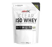 Amix Clear Iso Whey Protein 500 Gr - Aisaldo de Proteína de Suero Cristalina, Sabores Refrescantes / Promueve el aumento y mantenimiento de la masa muscular + Fácil Disolución Sabor Lima-Limón