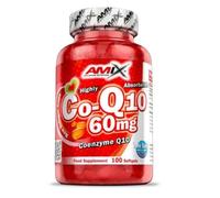 Amix Co-Q10 es un complemento alimenticio con Coenzima Q-10 también conocida como ubiquinona. - 100 Caps