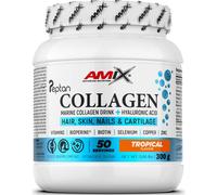 Amix™ Marine Peptan® Collagen Drink - Colágeno Marino Peptan® con Ácido Hialurónico, Vitaminas C y E, Zinc, Selenio y Biotin - Complemento alimenticio - Polvo - 300 g - Sabor: Tropical