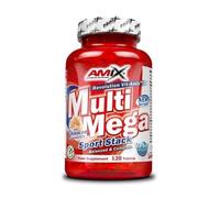 AMIX - Complejo Vitamínico - Multi Mega Stack con Vitaminas y Minerales - 120 Tabletas - Mejora el Rendimiento Físico y Mental - Suplemento con Hierro - Eficaces Suplementos Vitamínicos
