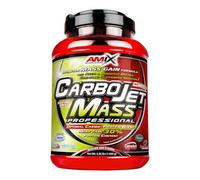 AMIX - Complemento Alimenticio - Carbojet Mass Professional - Carbohidratos y Proteínas para Aumentar la Masa Muscular - Concentrado Proteína de Suero - Recuperador Muscular - Fresa y Plátano - 1,8 KG