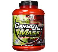 AMIX - Complemento Alimenticio - Carbojet Mass Professional - Carbohidratos y Proteínas para Aumentar la Masa Muscular - Concentrado Proteína de Suero - Recuperador Muscular - Fresa y Plátano - 3 KG