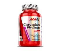 AMIX - Complemento Alimenticio - Chromium Picolinate - 100 Cápsulas - Suplemento de Mineral de Cromo - Ideal para Deportistas - Ayuda a Regular el Nivel de Azúcar - Mantiene la Masa Muscular