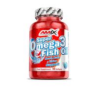 AMIX - Complemento Alimenticio con Omega 3 - Súper Omega 3 en Formato de 90 Cápsulas - Con Aceite de Pescado - Mejora la Circulación Sanguínea y Protege las Células del Estrés Oxidativo