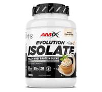 AMIX Evolution Isolate Protein 1000 g | Proteína Aislada de Leche y Suero | 30 g de Proteína por Dosis | 85% Proteína | Con DigeZyme®, LactoSpore™ y Lactasa | Chocolate blanco