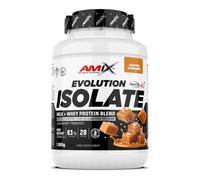 AMIX Evolution Isolate Protein 1000 g | Proteína Aislada de Leche y Suero | 30 g de Proteína por Dosis | 85% Proteína | Con DigeZyme®, LactoSpore™ y Lactasa | Caramelo salado