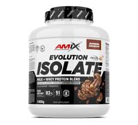AMIX Evolution Isolate Protein 1800 g | Proteína Aislada de Leche y Suero | 30 g de Proteína por Dosis | 85% Proteína | Con DigeZyme®, LactoSpore™ y Lactasa | Bombón crujiente