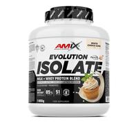 AMIX Evolution Isolate Protein 1800 g | Proteína Aislada de Leche y Suero | 30 g de Proteína por Dosis | 85% Proteína | Con DigeZyme®, LactoSpore™ y Lactasa | Chocolate blanco