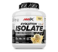 AMIX Evolution Isolate Protein 1800 g | Proteína Aislada de Leche y Suero | 30 g de Proteína por Dosis | 85% Proteína | Con DigeZyme®, LactoSpore™ y Lactasa | Vainilla