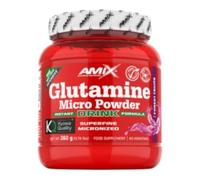 Amix Glutamina Micro Powder Drink 360 gr - Acelera la Recuperación - Mejora el Rendimiento Físico - Ideal para Deportistas - Sabor Frutas del Bosque
