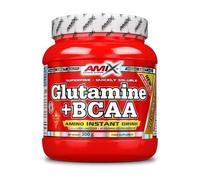 AMIX - Bcaa Glutamina - 300 Gramos - Complemento Alimenticio de Glutamina en Polvo - Reduce el Catabolismo Muscular - Óptimo para Deportistas - Sabor Naranja - Aminoácidos Ramificados