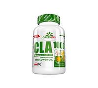 Amix, GreenDay CLA 1000, 80% de Ácido Linoleico Conjugado, Suplemento Alimenticio, Ayuda a Perder Peso, Acelerador del Metabolismo, Quemagrasas, 90 Cápsulas Blandas, 180 g