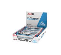 Amix™ GummyBar - Caja de 12 barritas de gominola 30 g sabor fresa sin cafeína, sin grasas y fuente de fibra