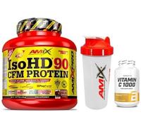 amix ISO HD 90 CFM 1800 GRAMOS, doble chocolate + biotechusa vitamin c 1000 + batidor