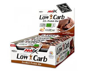 Amix Low-Carb 33% Protein Bar 15 x 60g Doble Chocolate