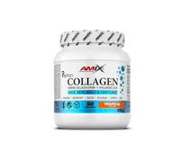 Amix™ Marine Peptan® Collagen Drink - Colágeno Marino Peptan® con Ácido Hialurónico, Vitaminas C y E, Zinc, Selenio y Biotin - Complemento alimenticio - Polvo - 300 g - Sabor: Tropical