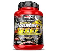 Amix - Monster Beef Protein - Suplemento Alimenticio - Mejora del Rendimiento - Proteína de Suero - Glutamina en Polvo - Nutrición - Proteína de Ternera - Sabor Chocolate - Bote de 1 Kg