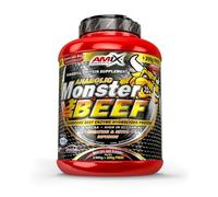 Amix - Monster Beef Protein - Suplemento Alimenticio - Mejora del Rendimiento - Proteína de Suero - Glutamina en Polvo - Nutrición - Proteína de Ternera - Sabor Lima y Vainilla - Bote de 2 Kg
