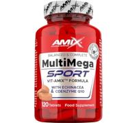 AMIX Multi Mega Sport 120 Tabletas | Multivitamínico Completo para Deportistas | Vitaminas y Minerales con Zinc, Magnesio, Hierro, CoQ10 y Complejo B | Mejora el Rendimiento Físico y Mental