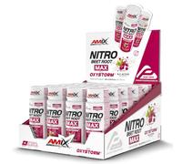Amix Nitro Beet Root MAX - Sabor Cereza - 20 Shots de 60 ml - Concentrado de nitratos de remolacha y Oxystorm® - Con vitamina C - Formato líquido listo para tomar antes del entrenamiento