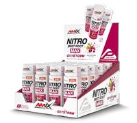 Amix Nitro Beet Root MAX - Sabor Frutas - 20 Shots de 60 ml - Concentrado de nitratos de remolacha y Oxystorm® - Con vitamina C - Formato líquido listo para tomar antes del entrenamiento