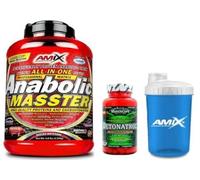Amix Nutrition Anabolic Masster, Sabor Frutas del Bosque, 2,2 Kg + Amix Detonatrol 30 Cápsulas + Batidor