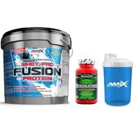 AMIX NUTRITION Whey Pure Fusion 4 Kg, Sabor Cookies + AMIX Detonatrol 30 Cápsulas + Batidor