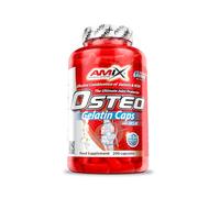 AMIX Osteo Gelatine 200 Caps es un suplemento en cápsulas enfocado al cuidado articular que contiene 400 mg de colágeno hidrolizado y 30 de MSM por cápsula.