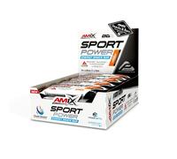 AMIX - Pack de 20 Barritas Energética Sport Power de 45 g - Contiene Hidratos de Carbono - Ayuda al Rendimiento Físico - Fuente de Minerales y Vitaminas - Sabor Naranja