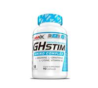 Amix - Performance Ghstim Amino Complex - Suplemento Alimenticio - Regula la Actividad Hormonal - Ayuda al Metabolismo Energético - Nutrición Deportiva - Contiene 90 Cápsulas