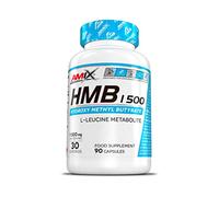 Amix - Performance HMB 1500 - Suplemento Alimenticio - Disminuye la Pérdida de Masa Muscular - Mejora la Recuperación - Para Deportes de Resistencia - Nutrición Deportiva - Contiene 90 Cápsulas