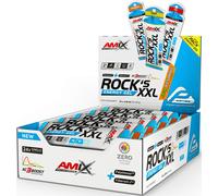 Amix™ Rock‘s Energy Gel XXL - Gel Energético con Carbohidratos, Minerales y Vitamina C - Sin Cafeina - Fuente Rápida de Energía para Deportista - Sabor Naranja - 24 x 65 g