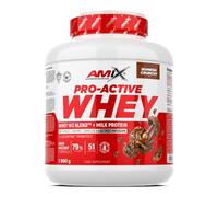 AMIX Pro-Active Whey Protein 1800 g | Proteína de Suero Whey W3 Blend™ | 28 g de Proteína por Dosis | 79% Proteína | Con DigeZyme®, LactoSpore™ y Lactasa | Bombón crujiente
